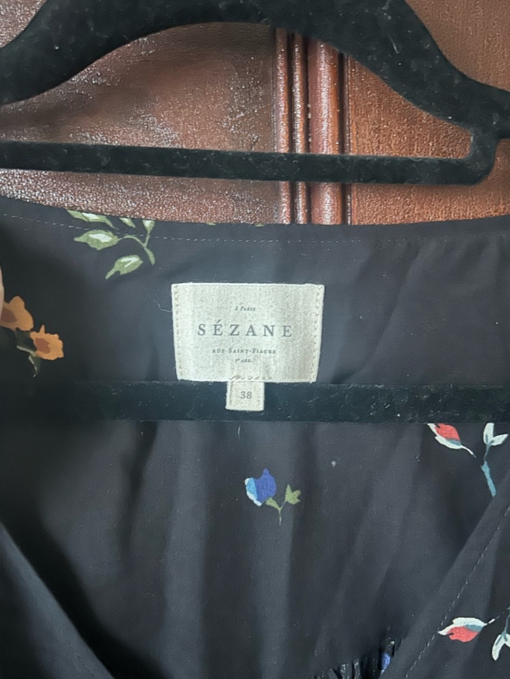 Sézane Heloise Floral Blouse Size 38 - Picture 6 of 8